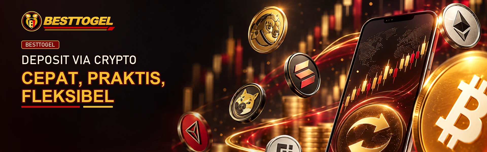 Deposit crypto cepat dan praktis di BESTTOGEL